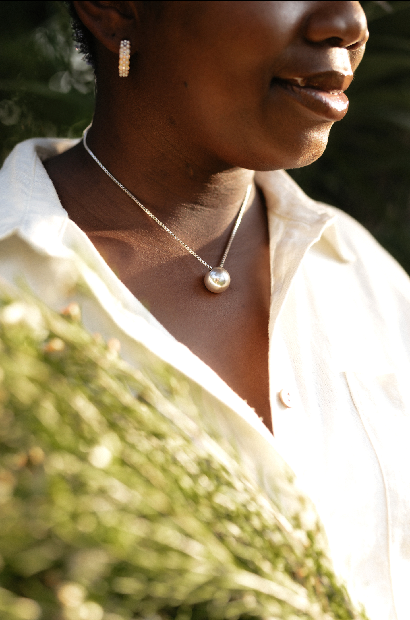 Solid Sterling Silver Soul Sphere Necklace (16mm) - Made To Order