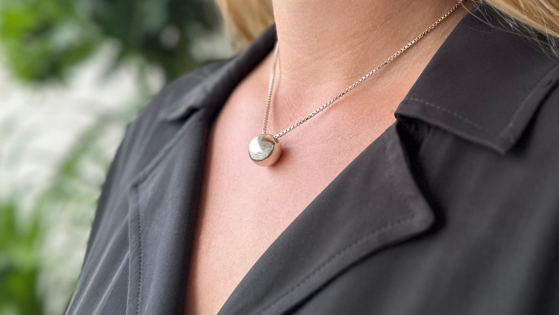 Solid silver best sale pendant necklace